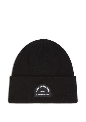 Karl Lagerfeld Rue St. Guillaume beanie - Black