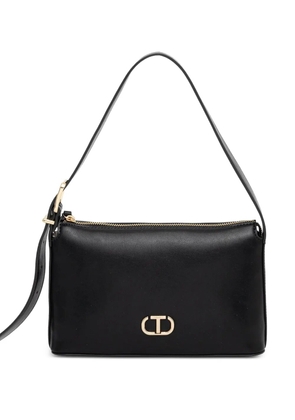 TWINSET logo-plaque shoulder bag - Black