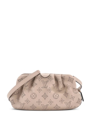 Louis Vuitton Pre-Owned Scala Pouch Bag Mahina Leather Mini clutch bag - Neutrals