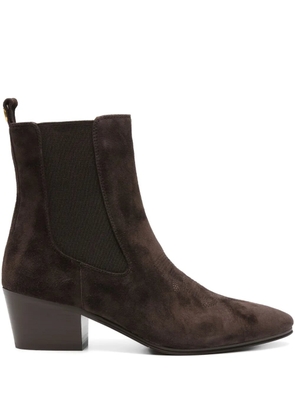 TWINSET elastic-panel pointed-toe boots - Brown