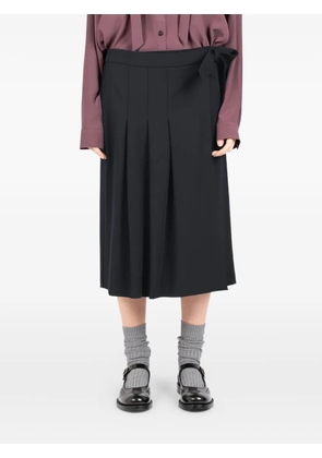 Société Anonyme pleated wrap midi skirt - Blue