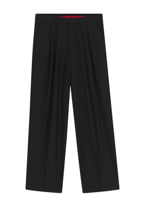 HUGO pleated wool trousers - Black