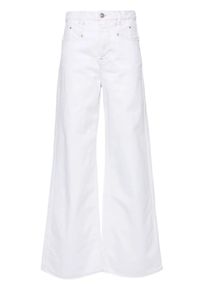 ISABEL MARANT Lemony high-rise wide-leg jeans - White