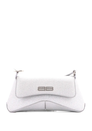 Balenciaga Pre-Owned XX Flap Street Shoulder Bag Glitter Leather Small hobo bag - Silver