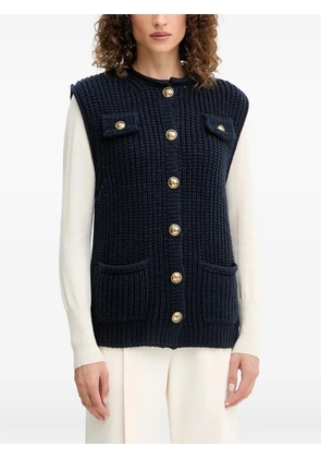 LUISA SPAGNOLI button-fastening patch-pocket cardigan - Blue