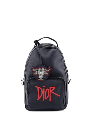 Christian Dior Pre-Owned Shawn Stussy Crossbody Printed Leather backpack - Blue