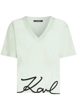 Karl Lagerfeld Signature T-shirt - Green