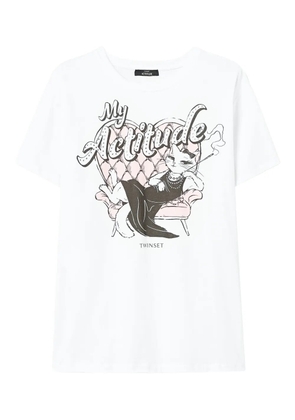 TWINSET graphic-print T-shirt - White