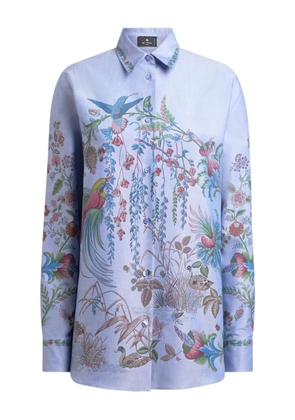 ETRO floral-print shirt - Blue