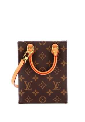 Louis Vuitton Pre-Owned Petit Sac Plat Bag Monogram Canvas crossbody bag - Brown