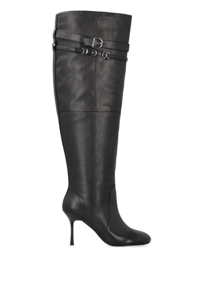 PINKO leather knee-length boots - Black