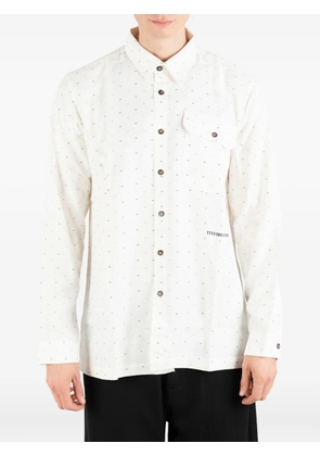 Société Anonyme Deadline micro-pattern shirt - White