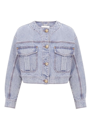 ZIMMERMANN button-up denim jacket - Brown