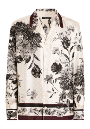 Dolce & Gabbana floral-print shirt - Neutrals