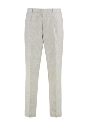 BOSS pleat-detail trousers - Neutrals