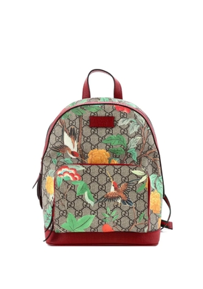 Gucci Pre-Owned Zip Pocket Tian Print GG Coated Canvas Small backpack - Red
