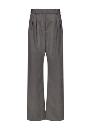 LouLou de Saison Tara double-pleated wool trousers - Grey