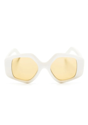 Lapima Stella oversized-frame sunglasses - White
