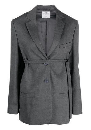 Courrèges tailored belted blazer - Grey