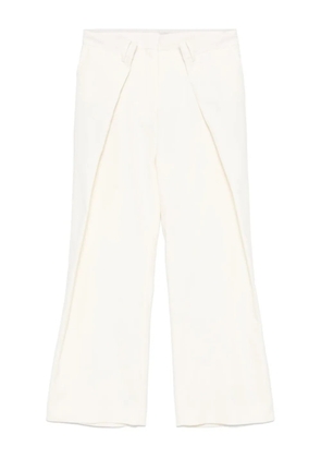 Rokh pleated wide-leg trousers - Neutrals