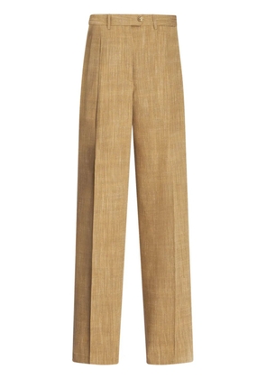 ETRO slub-effect tailored trousers - Neutrals