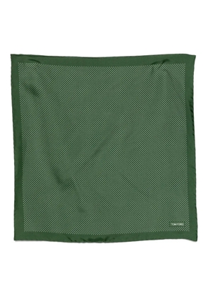 TOM FORD polka-dot pocket square - Green