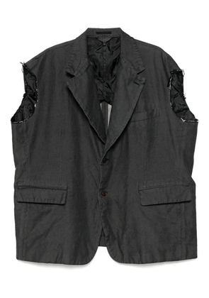 Black Comme Des Garçons denim gilet