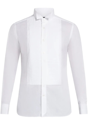 TOM FORD pintuck long-sleeve shirt - White
