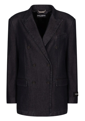 Dolce & Gabbana double-breasted peak-lapel jacket - Black