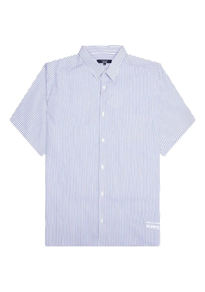 Comme des Garçons Homme striped short-sleeve shirt - Blue