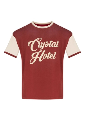 Maison Margiela slogan-print T-shirt - Red