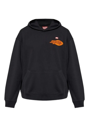 Diesel graphic-print hooded sweatshirt - Black