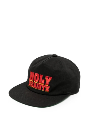 SAINT MXXXXXX logo-embroidered cap - Black