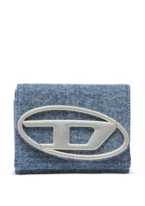 Diesel logo-plaque wallet - Blue
