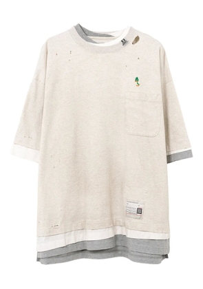 Maison MIHARA YASUHIRO layered pocket T-shirt - Neutrals