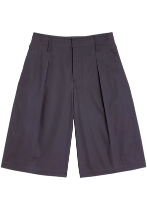 LEMAIRE pleated bermuda shorts - Blue