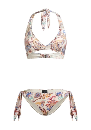 ETRO paisley-print bikini - White