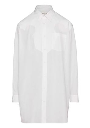 Maison Margiela cotton-poplin mini shirtdress - White