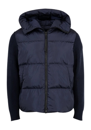 Canada Goose quilted knit-sleeve hooded jacket - Blue