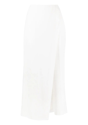 Undercover fitted-waistline long skirt - White