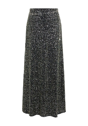 Rabanne sequin-embellished maxi skirt - Black