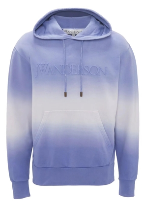 JW Anderson gradient-effect cotton hoodie - Purple