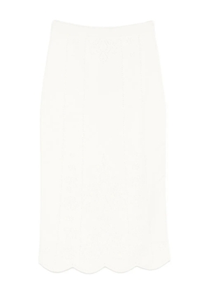 TWINSET scalloped pencil skirt - Black