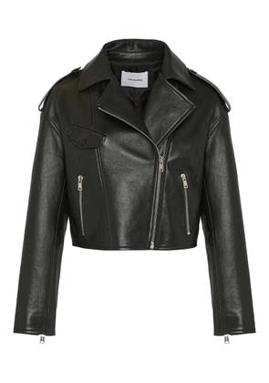 Yves Salomon lambskin biker jacket - Black