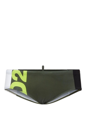 DSQUARED2 logo swim trunks - Green