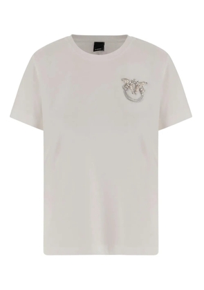 PINKO jewel-embellished crew-neck T-shirt - White