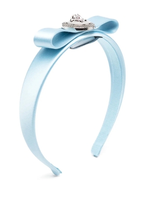 Versace Medusa-Head bow-detail headband - Blue