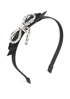 Jimmy Choo crystal-bow headband - Black