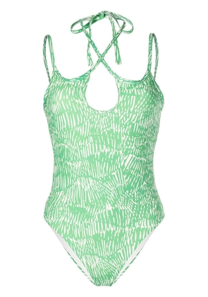 Simkhai Alayna teardrop swimsuit - Green