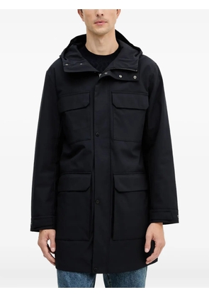 Armani Exchange hooded-pocketed coat - Black
